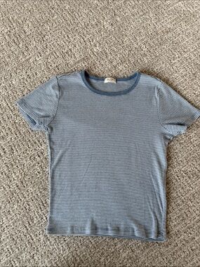 John Galt (Brandy Melville) Striped Blue Women’s Tee